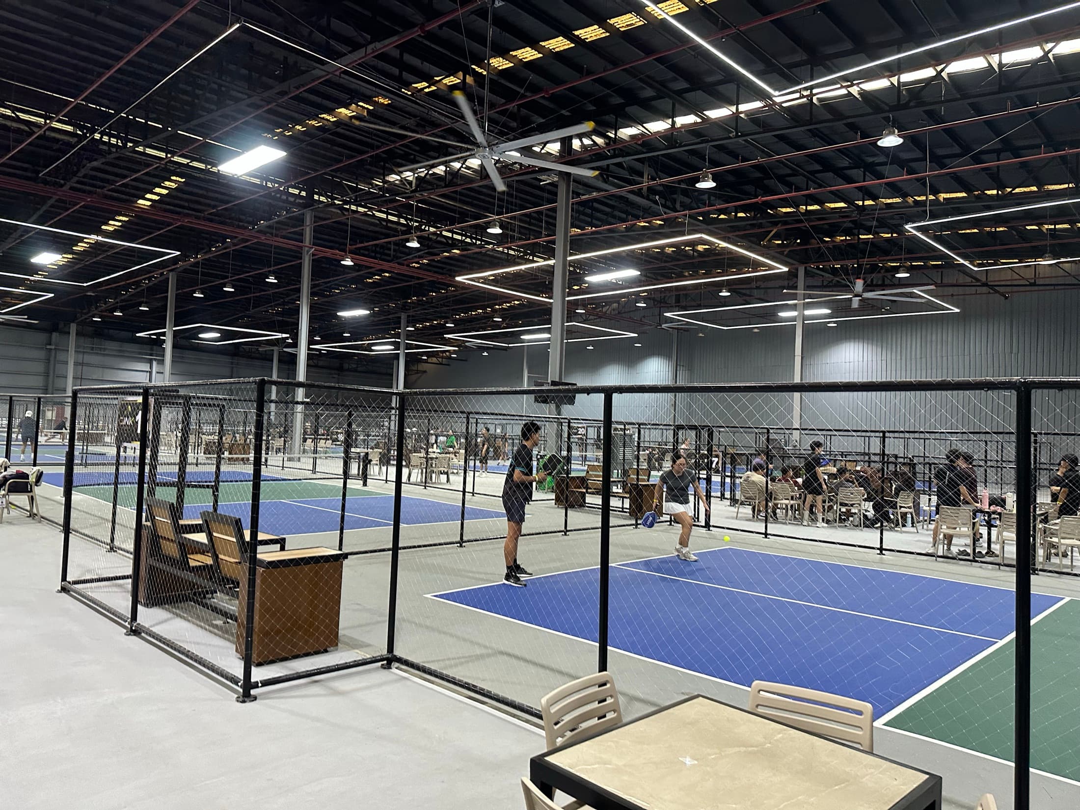 Dink Arena courts prepared for coaching and focused practice